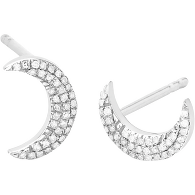 Mini moons earrings in sterling silver