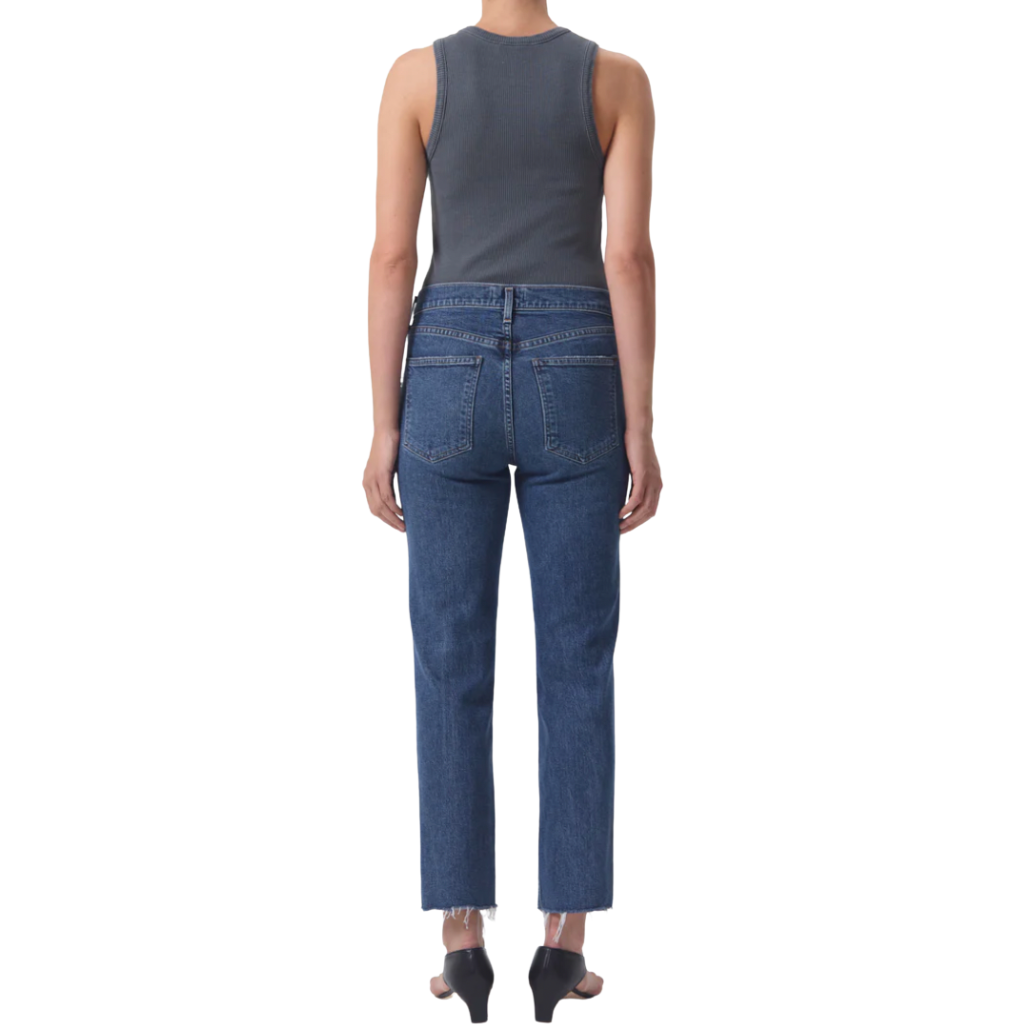 AGOLDE Kye High Rise Straight Leg Jeans - Mirage