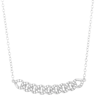 Close knit necklace in sterling silver
