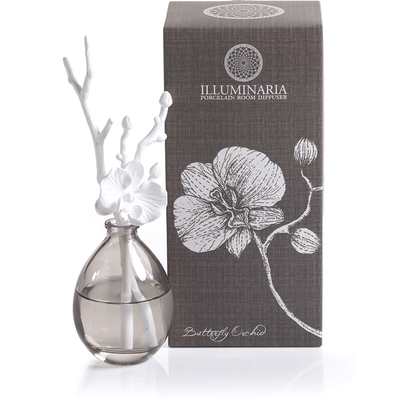 Illuminaria Porcelain Diffuser, Butterfly Orchid Fragrance - MARCUS