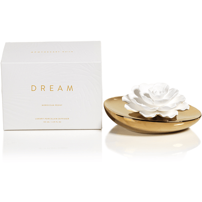 Dream Porcelain Flower Diffuser, Moroccan Peony Fragrance - MARCUS
