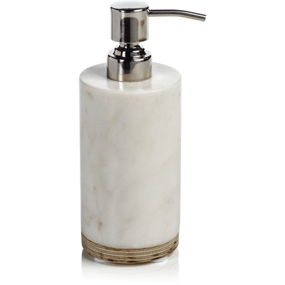 Verdi Marble & Balsa Wood Soap Dispenser - MARCUS