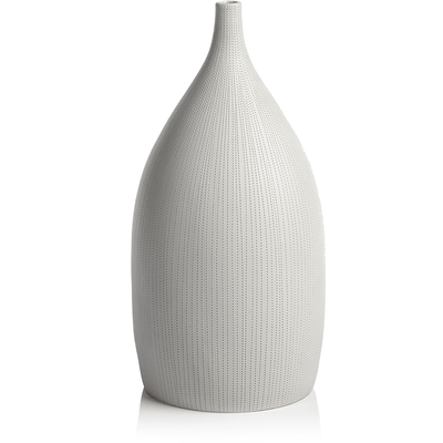 Nicolo 13.25" Tall White Porcelain Vase - MARCUS