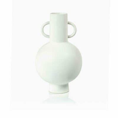 Avesta 13.75" Tall White Stoneware Vase - MARCUS