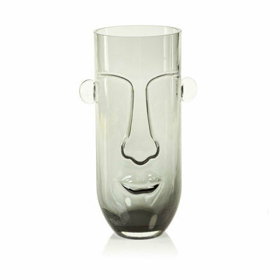 Panyi Smokey Face Glass Vase - MARCUS