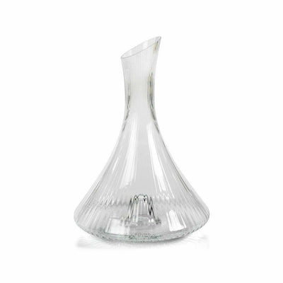 Benin Fluted Flask Glass Decanter - MARCUS