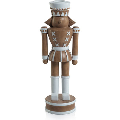 Gelsey  9.75" Tall Nutcracker Taper Candle Holder
