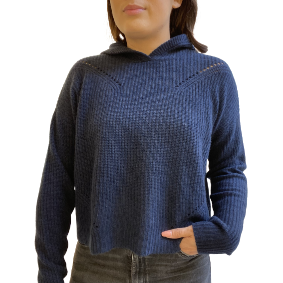 AUTUMN CASHMERE CROPPED SHAKER HOODIE SHOP MARUS MARCUS