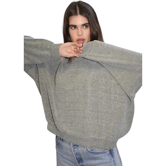 LNA EMBLA SHERPA SWEATSHIRT | SHOP MARCUS