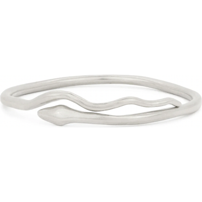 AMANDA HUNT RIVER SNAKE BANGLE IN SILVER