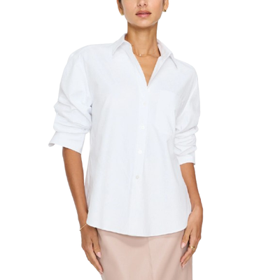 BROCHU WALKER THE PIA SHIRT IN SALT WHITE