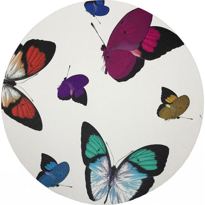 Butterflies Original 16" Round Pebble Placemats, Set Of 4 - nicolettemayer.com