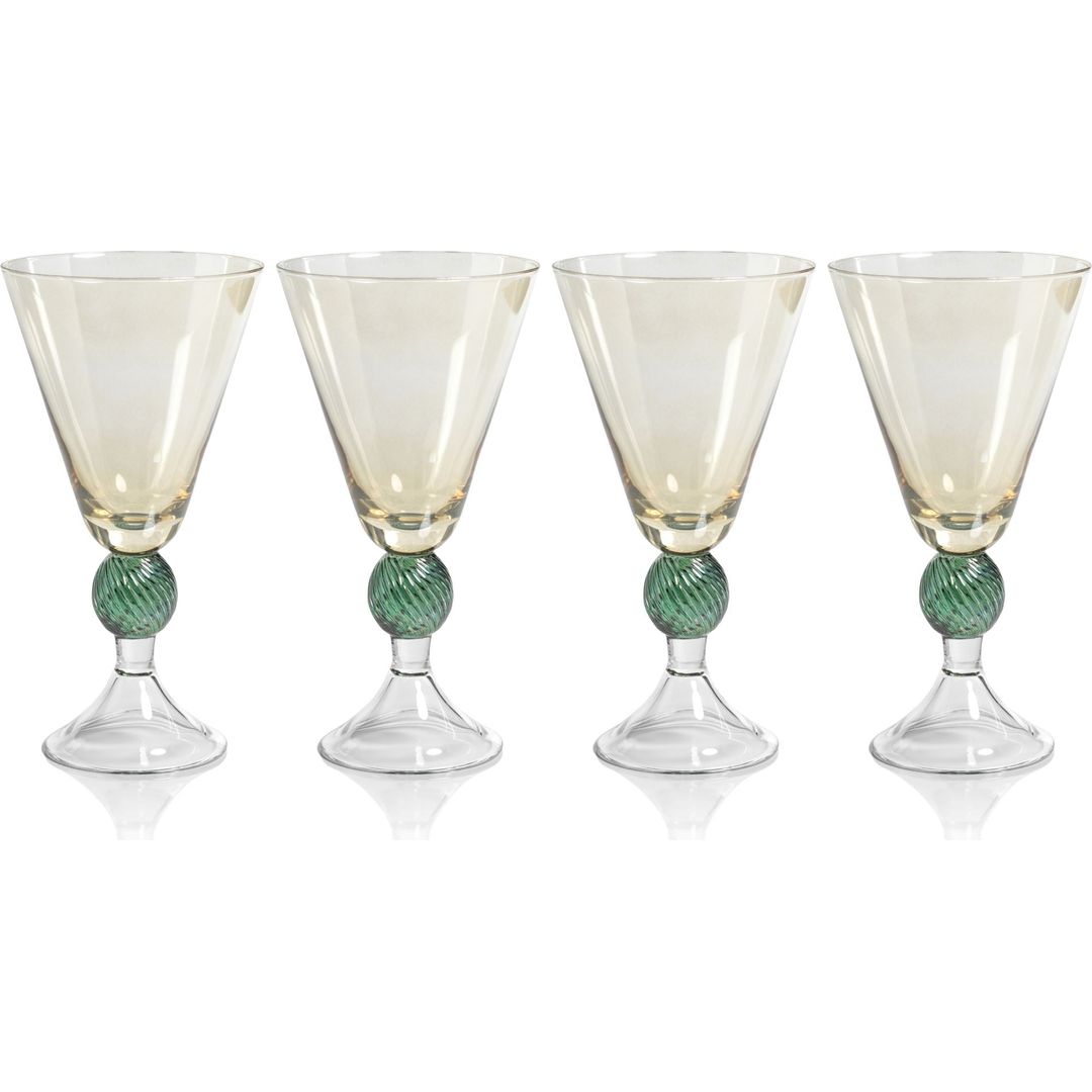 Sachi Cocktail / Martini Glasses, Set of 4 by Zodax