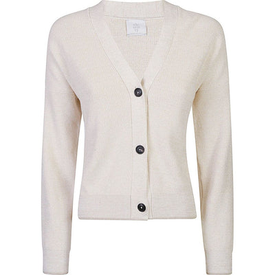 ELEVENTY KNIT CARDIGAN IN WHITE