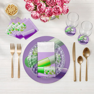 Eat Without Gaining Weight Vegan Leather Round Pebble Placemat - nicolettemayer.com