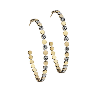 JENNIFER ZEUNER BEA HOOPS IN GOLD