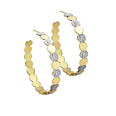 JENNIFER ZEUNER BIANCA HOOPS IN GOLD