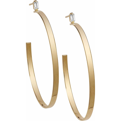 JENNIFER ZEUNER GEMMA HOOPS IN GOLD