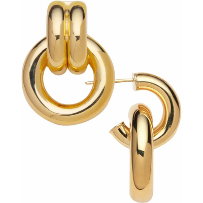 JENNIFER ZEUNER GINA EARRING IN GOLD