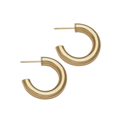 JENNIFER ZEUNER LOU HOOPS IN GOLD