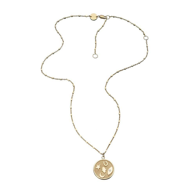 JENNIFER ZEUNER RASHA NECKLACE IN GOLD