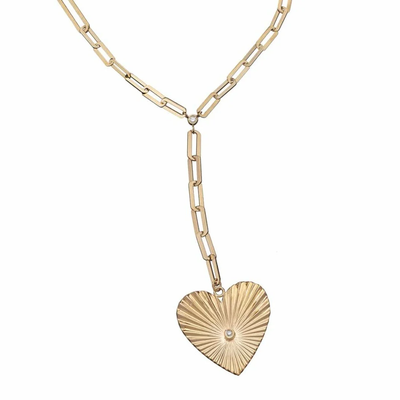 JENNIFER ZEUNER SHELDON LARAIT NECKLACE IN GOLD