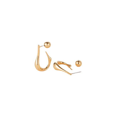 JENNY BIRD COLETTE HOOPS EARRINGS IN GOLD