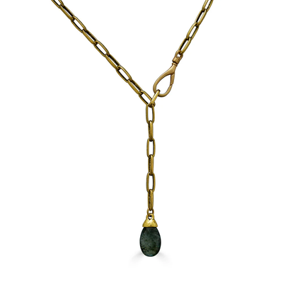 LONI PAUL GOLD LARIAT PENDANT