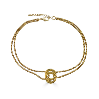 LONI PAUL DOUBLE CIRCLE NECKLACE