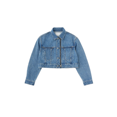 MOUSSY VINTAGE BAYVIEW ZIP JACKET IN BLUE