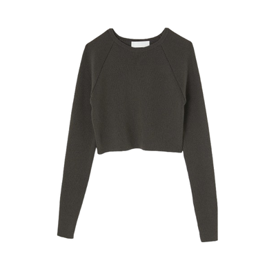 MOUSSY VINTAGE RAGLAN SLEEVE KNIT IN GRAY