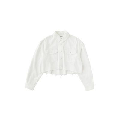 MOUSSY VINTAGE SOUTHFORK SHIRT IN WHITE