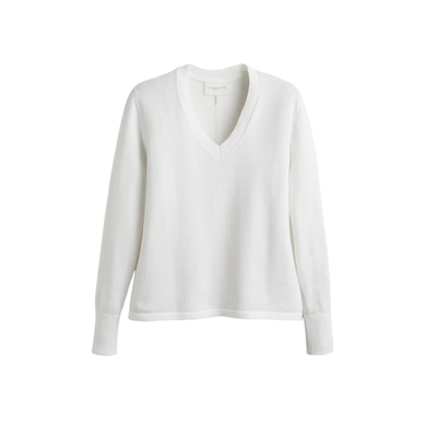STATE OF COTTON NYC ELLIE VENCK SWEATER IN WHITE