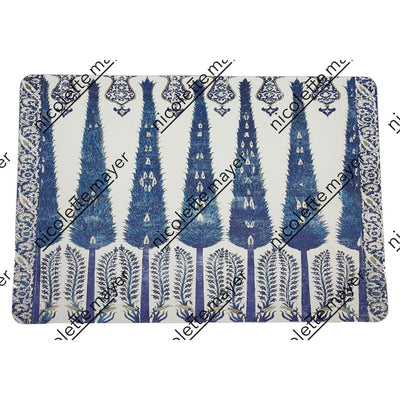 Topkapi Garden Classic 17.5" Rectangle Pebble Placemats, Set Of 4 - nicolettemayer.com