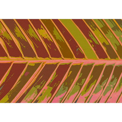 Tropical Leaf Crimson 17 Rectangle Pebble - nicolettemayer.com