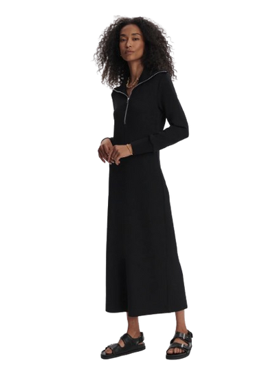 VARLEY ALEXIS MIDI DRESS IN BLACK