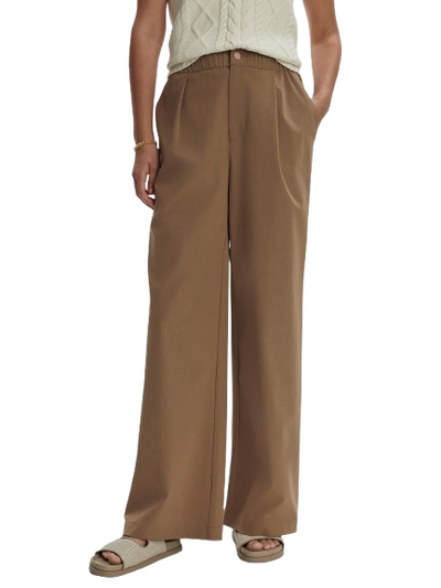 VARLEY KAYSON WIDE LEG PANT IN TAUPE STONE