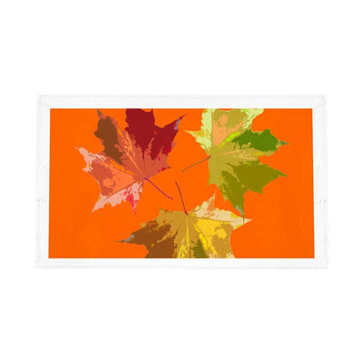 Autumn Leaves Orange Acrylic Vanity Tray 12.25X7.75 - nicolettemayer.com