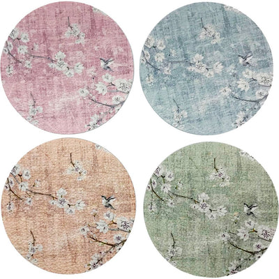 BLOSSOM FANTASIA PASTEL COASTER SET OF 4 - nicolettemayer.com