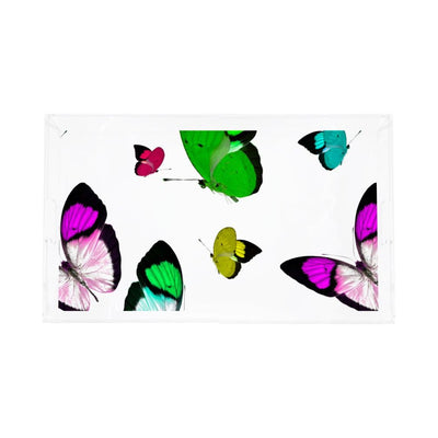 Butterflies Acid Green Acrylic Vanity Tray 12.25X7.75 - nicolettemayer.com