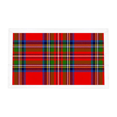 Christmas Tartan Red Vanity Tray - nicolettemayer.com