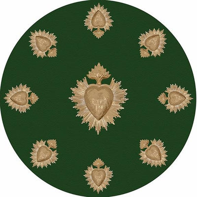 Ex Vote Evergreen 16" Round Pebble Placemat Set of 4 - nicolettemayer.com