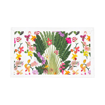 Fantasy Tropical White Acrylic Vanity Tray 12.25X7.75 - nicolettemayer.com