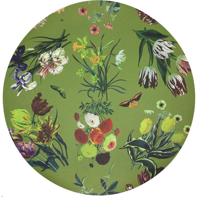 Flora Fauna Fontana 16" Round Pebble Placemat, Set Of 4 - nicolettemayer.com