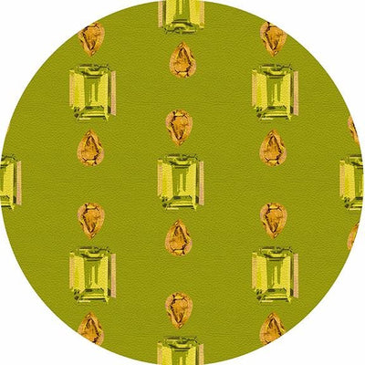 Gem Peridot Acid 16" Round Pebble Placemat Set of 4 - nicolettemayer.com