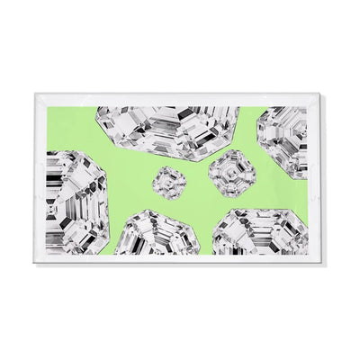 Got Rocks Lime Gemstone Acrylic Vanity Tray 12.25X7.7 - nicolettemayer.com