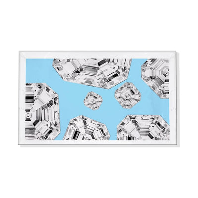 Got Rocks Wedge Gemstone Acrylic Vanity Tray 12.25X7.7 - nicolettemayer.com