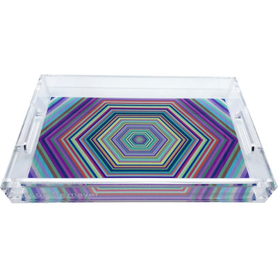 HEX DYLAN ACRYLIC VANITY TRAY 12.25X7.75 - nicolettemayer.com