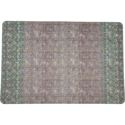 IZNIK GREEN PINK 17.5 RECTANGLE PEBBLE PLACEMATS, SET OF 4 - nicolettemayer.com