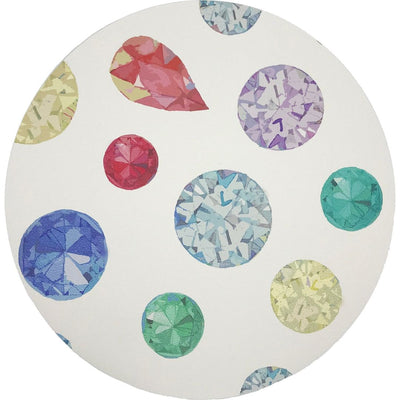 Jewel White 16" Round Pebble Placemats, Set Of 4 - nicolettemayer.com